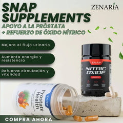 Combo Suplementos Snap™ - Óxido Nítrico y Refuerzo de la Próstata - ¡Sólo hoy!