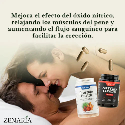 Combo Suplementos Snap™ - Óxido Nítrico y Refuerzo de la Próstata - ¡Sólo hoy!